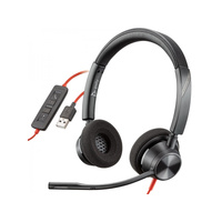 Blackwire 3320-M Corded Headset - Binaural - UC Certified - USB C