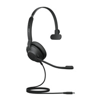 JABRA Evolve2 30 SE Mono Wired Headset - UC Certified - Noise Cancelling Mic - Lightweight Prof Grade Speakers - USB C