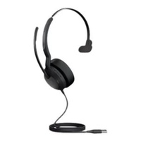 JABRA Evolve2 50 Mono Wired Headset - UC Certified - Active Noise Cancelling Air Comfort Clearvoice - USB A