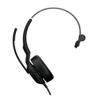 JABRA Evolve2 50 Mono Wired Headset - Microsoft Teams & Open Office Certified - Active Noise Cancelling Air Comfort Clearvoice - USB C + A