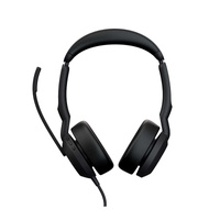 JABRA Evolve2 50 Stereo Wired Headset - UC Certified - Active Noise Cancelling Air Comfort Clearvoice - USB A