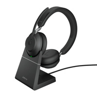 Jabra Evolve2 65 - UC - Stereo - Black Link 380 - USB C and Charging Stand USB C