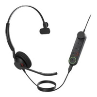 JABRA Engage 50 II Mono Wired Headset - UC Certified - Adv Noise Cancelling Mic - InLine Controller - Durable - USB C