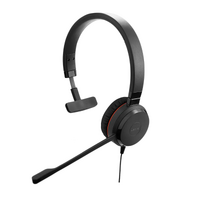 JABRA CORDED EVOLVE 30 II MS MONO HEADSET - 3.5MM - USB C + A