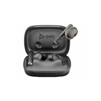 HP POLY VOYAGER FREE 60 EARBUDS. BLACK USB-A