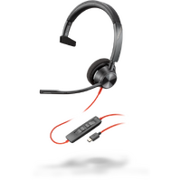 HP Poly Blackwire 3310-M UC Single Ear USB-C/A Corded Headset