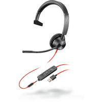 HP Poly Blackwire 3315-M UC Mono USB-C/A w 3.5mm Corded Headset