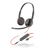Blackwire C3225 Headset - Stereo - 3.5mm - USB 