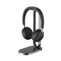 Yealink (BH76) Wireless Headphones - Dual - MS Certified - Active Noise Cancelling - BT51 USB C Dongle - Charging Stand - Black - USB C