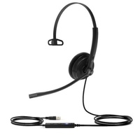 Yealink (UH34) Wired Headphones - Mono - MS Certified - Active Noise Cancelling Microphone - USB A