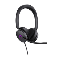 Yealink (UH48) Wired Headphones - Stereo - MS Certified - Active Noise Cancelling - with C + A Adapter