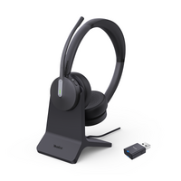 YEALINK BLUETOOTH DECT (WH64) MS STEREO HYBRID HEADSET, WDD60 DECT DONGLE, CHARGING STAND