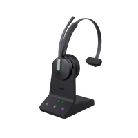 Yealink (WH64) DECT Headphones - Mono - UC - Bluetooth - with Base Station