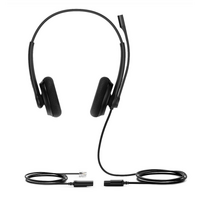 Yealink (YHS34) Wideband Headphones - Dual - Compatible with CISCO 79XX IP Phones, AVAYA V and VI