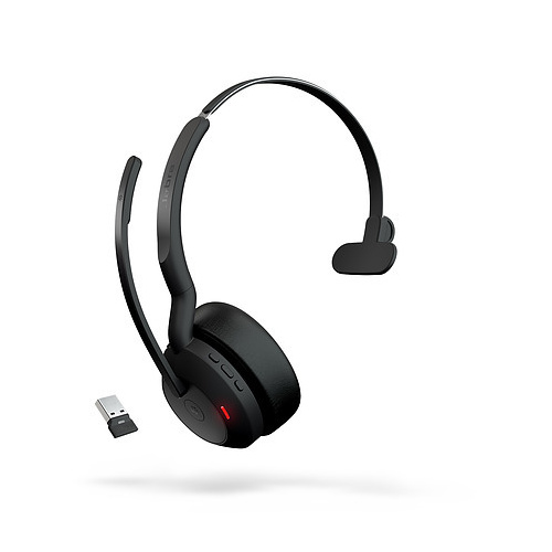 Jabra Evolve2 55 MS Mono Bluetooth Headset w Link 380 USB-A