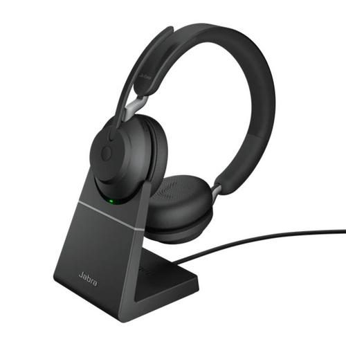 Jabra Evolve2 65 - MS - Stereo - Black Link 380 USB C and Charging Stand USB C