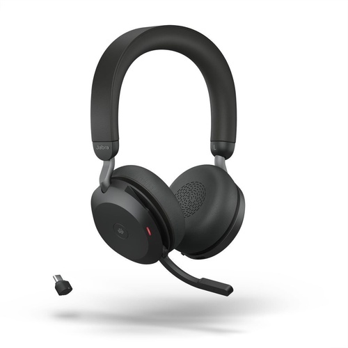 Jabra Evolve2 75 MS Stereo Wireless Headset, USB-C