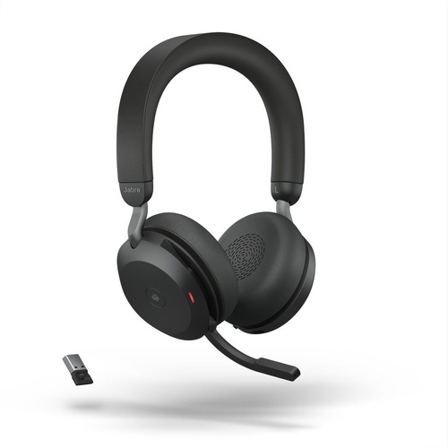 Jabra Evolve2 75 MS Stereo Wireless Headset, USB-A
