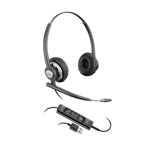 Hp Poly Encorepro HW725 Corded Headset - Stereo - UC Certified - USB A