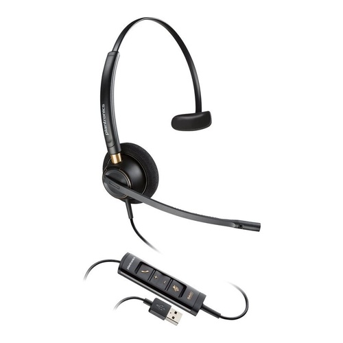 HP Poly EncorePro EP515 Corded Headset - Mono - UC Certified - USB A + C