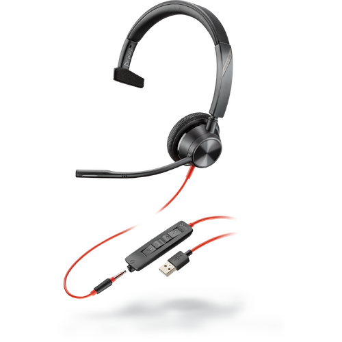 HP Poly Blackwire 3315-M UC Mono USB-C/A w 3.5mm Corded Headset