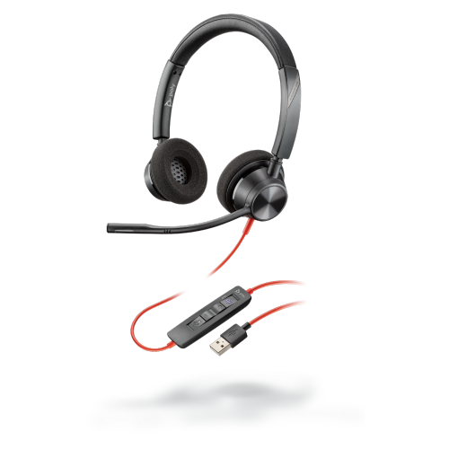 HP Poly Blackwire 3320-M Stereo USB-C/A Corded Headset