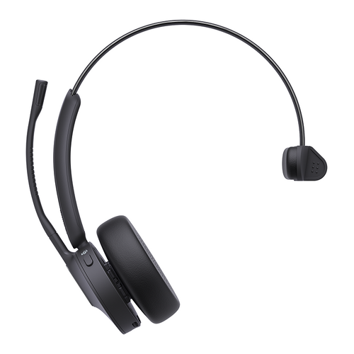 Yealink (BH70) Wireless Headphones - Mono - UC - Bluetooth - BT51- Dongle - Black - USB C + A