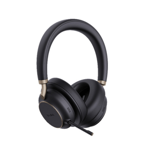 Yealink (BH76 Plus) Wireless Headphones - Stereo - UC Certified - Active Noise Cancelling - + BT51 USB C Dongle - Black - USB C