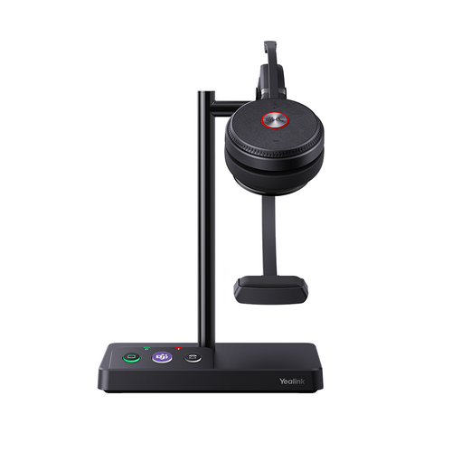 Yealink (WH62) Wireless DECT Headset - Mono - MS Certified - with Base
