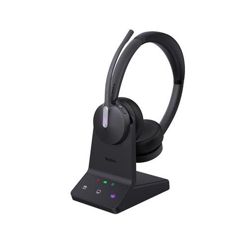 Yealink (WH64) Dect Headphones - Stereo - UC Certified - Bluetooth with Base Station