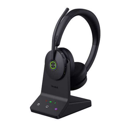 Yealink (WH68) DECT Hybrid Headphones - Bluetooth - Active Noise Cancelling - 4 Microphone