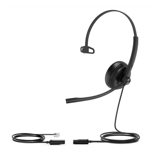 Yealink (YHS34) Wideband Headphones - Mono - Compatible with CISCO 79XX IP PHONES, AVAYA V and VI